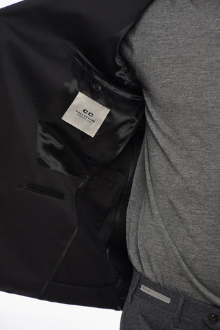 CC COLLECTION 더블브레스트 버진 울 재킷 피크 라펠