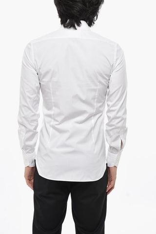 Cotton Poplin Shirt with French Collar