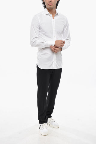 Cotton Poplin Shirt with French Collar