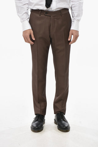 CC COLLECTION Zweiknopf-Anzug aus Schurwolle mit Pattentaschen