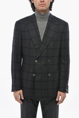 더블브레스트 블레이저 ACADEMY SOFT 윈도페인 패턴