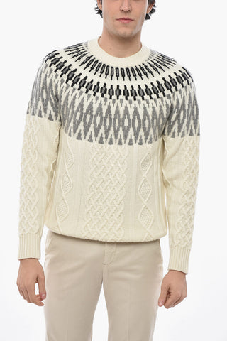 Rundhalspullover NORVEGESE aus Kaschmir-Mix