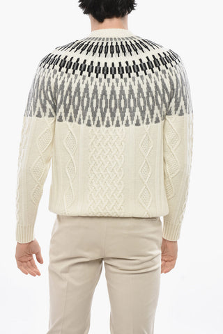 Rundhalspullover NORVEGESE aus Kaschmir-Mix