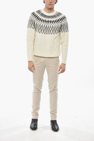 Rundhalspullover NORVEGESE aus Kaschmir-Mix