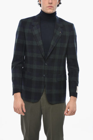 2-Button Virgin Wool Blazer RESET in Bicolour Check