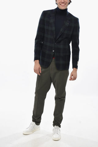 2-Button Virgin Wool Blazer RESET in Bicolour Check