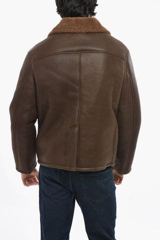 Leather ALASKA Jacket with Faux Fur Lining