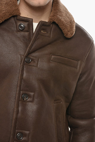 Leather ALASKA Jacket with Faux Fur Lining