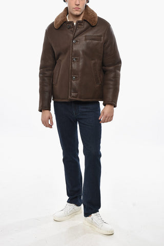 Leather ALASKA Jacket with Faux Fur Lining
