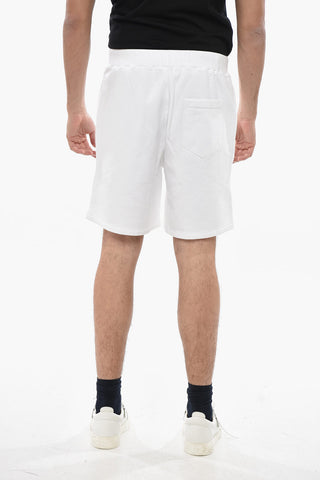 Shorts aus angerauter Baumwolle mit elastischem Bund