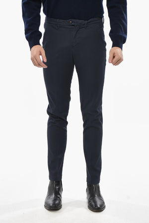 Pantaloni Chino in Cotone Twill con Passanti