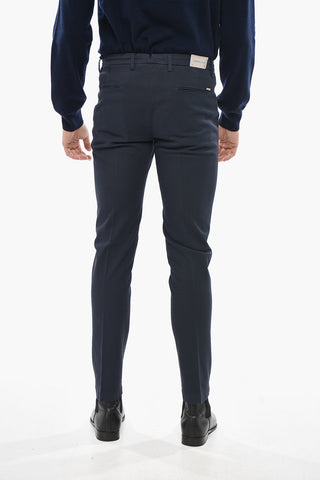 Cotton Twill Chino Trousers with Belt Loops