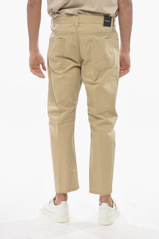 Chino Pants with Distressed Effect