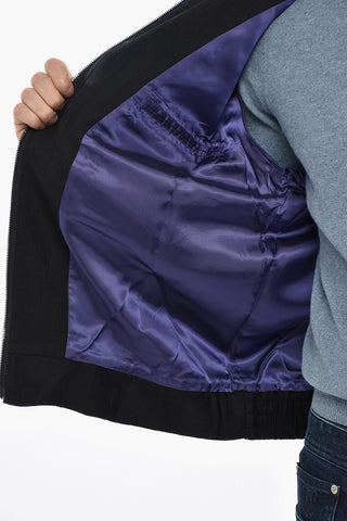 Overshirt in Lana con Doppio Taschino e Chiusura Zip