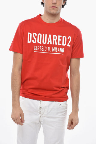 Crew Neck CERESIO Cotton T-Shirt