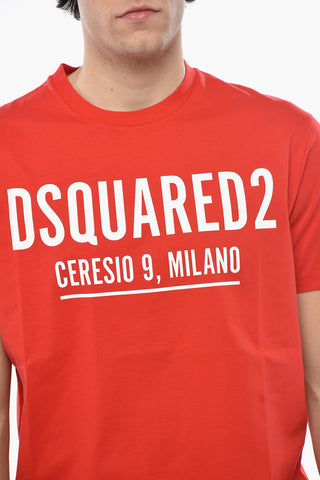 Crew Neck CERESIO Cotton T-Shirt