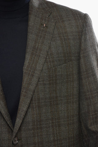 CC COLLECTION Blazer aus reiner Schurwolle RIGHT mit District-Check-Muster