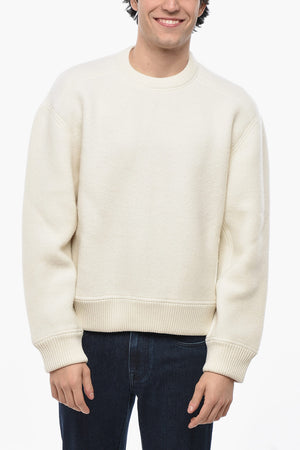 울 크루넥 스웨터 아이코닉 디테일