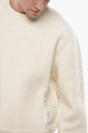 울 크루넥 스웨터 아이코닉 디테일