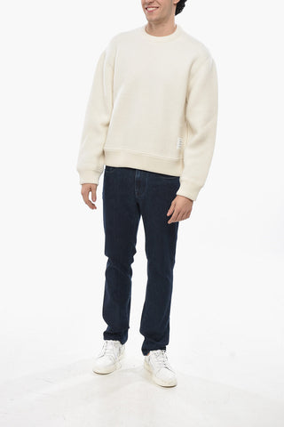 울 크루넥 스웨터 아이코닉 디테일