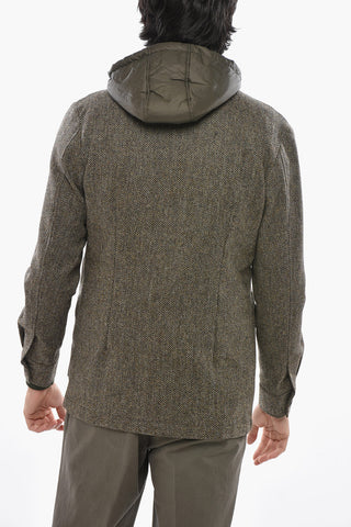 CC COLLECTION Overshirt Utility in Lana con Interno Removibile