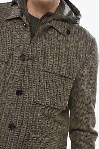 CC COLLECTION Overshirt Utility in Lana con Interno Removibile