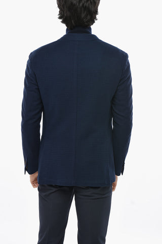 CIRCLE Blazer Monopetto In Maglia Di Cotone Sfoderato