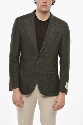 CC COLLECTION Blazer LEVITY in Misto Lana Due Spacchi Revers Classico
