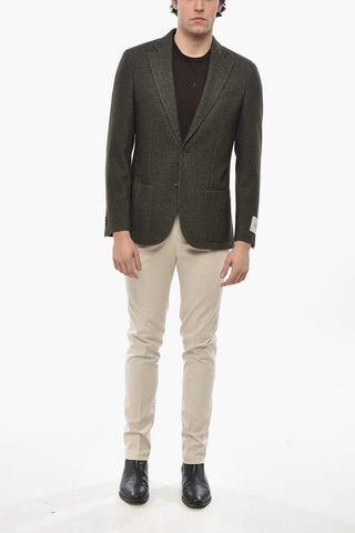 CC COLLECTION Blazer LEVITY in Misto Lana Due Spacchi Revers Classico