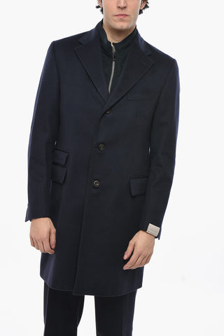 Virgin Wool Coat SPORTSWEAR with Removable Chest-Piece