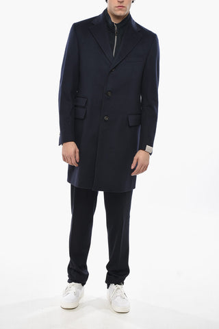 Virgin Wool Coat SPORTSWEAR with Removable Chest-Piece