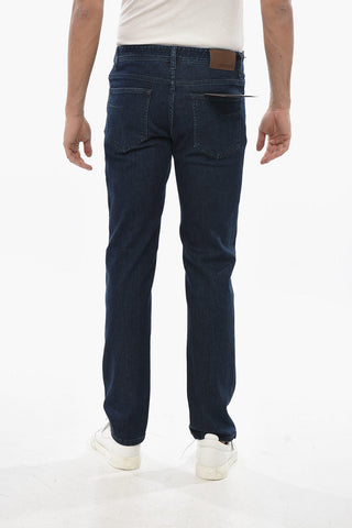 Cotton Stretch Slim Fit Jeans Dark Wash 20cm