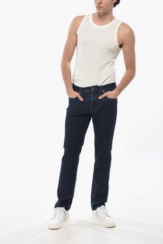 Cotton Stretch Slim Fit Jeans Dark Wash 20cm