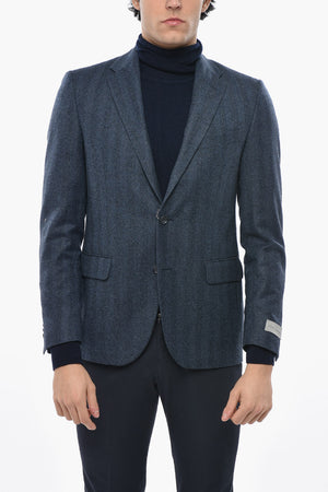 Blazer in Lana Vergine con Rever Classico