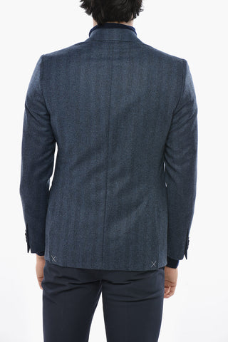 Blazer in Lana Vergine con Rever Classico