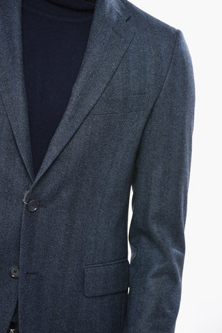 Blazer in Lana Vergine con Rever Classico