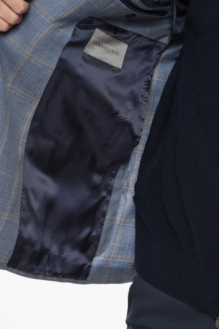 Blazer Monopetto GATE In Lana Con Motivo A Quadri
