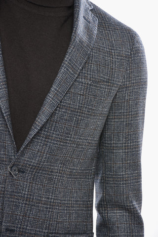 Blazer aus Schurwolle mit District-Check-Muster