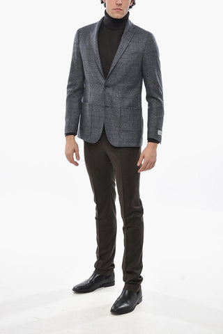 Blazer aus Schurwolle mit District-Check-Muster