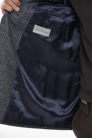 Blazer aus Schurwolle mit District-Check-Muster