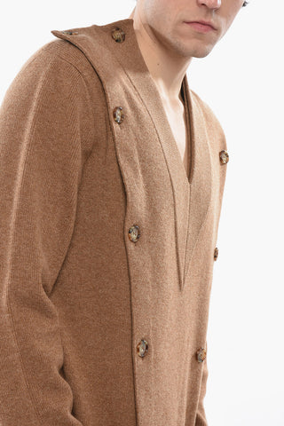 Wool-Blend V-Neck Sweater