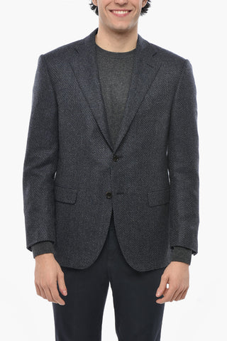 Blazer in Misto Lana ACADEMY con Tasche ad Aletta