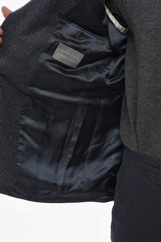 Blazer in Misto Lana ACADEMY con Tasche ad Aletta