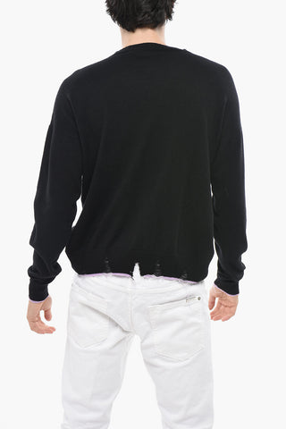 Wool-Blend Sweater with Contrast Trim