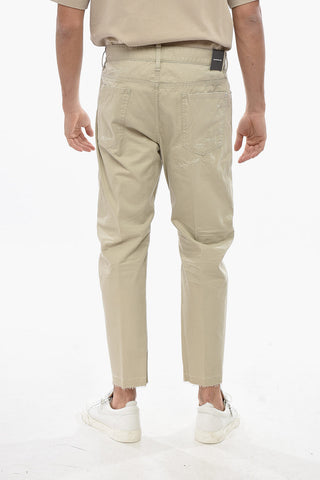 디스트레스드 효과 캐주얼 팬츠