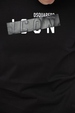 T-Shirt Girocollo TAPE con Stampa