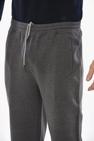 Baumwoll-Jogginghose mit 2 Taschen und Kordelzug