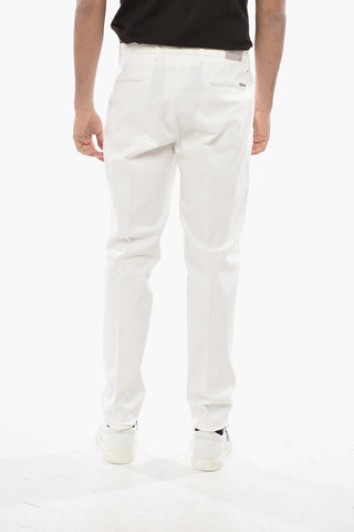 Pantaloni Chino in Cotone Stretch con Passanti
