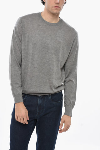 Solid-Color Pure Cashmere Crewneck Sweater