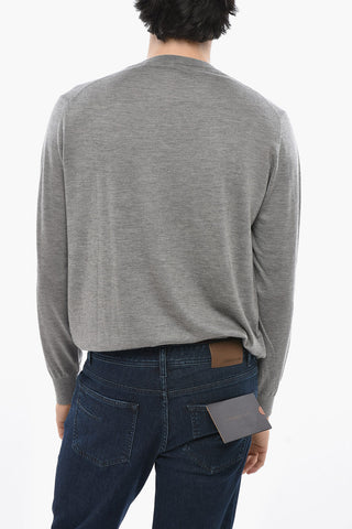 Solid-Color Pure Cashmere Crewneck Sweater